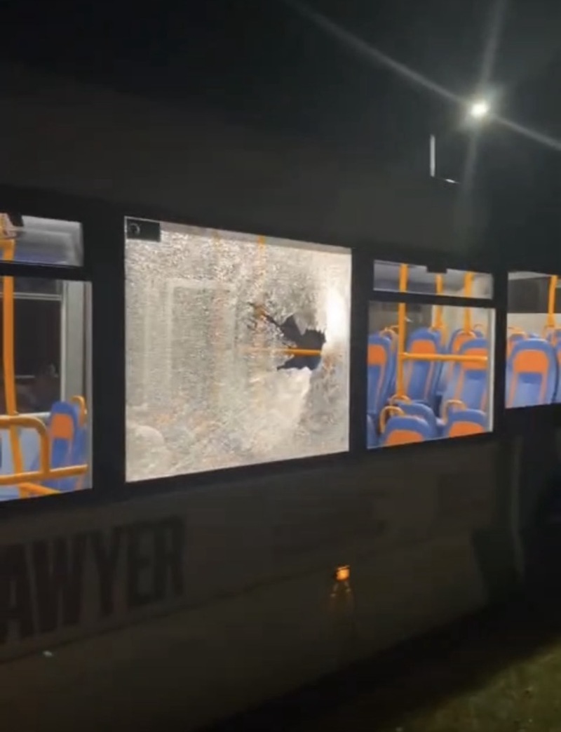 Other image for Buses diverted following attacks by vandals